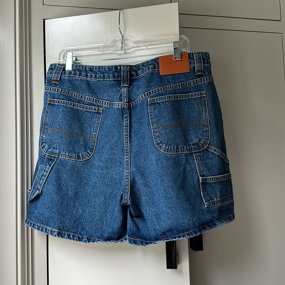 Princess Polly Classic High-Waist Denim Shorts in Blue - Picture 2 of 7
